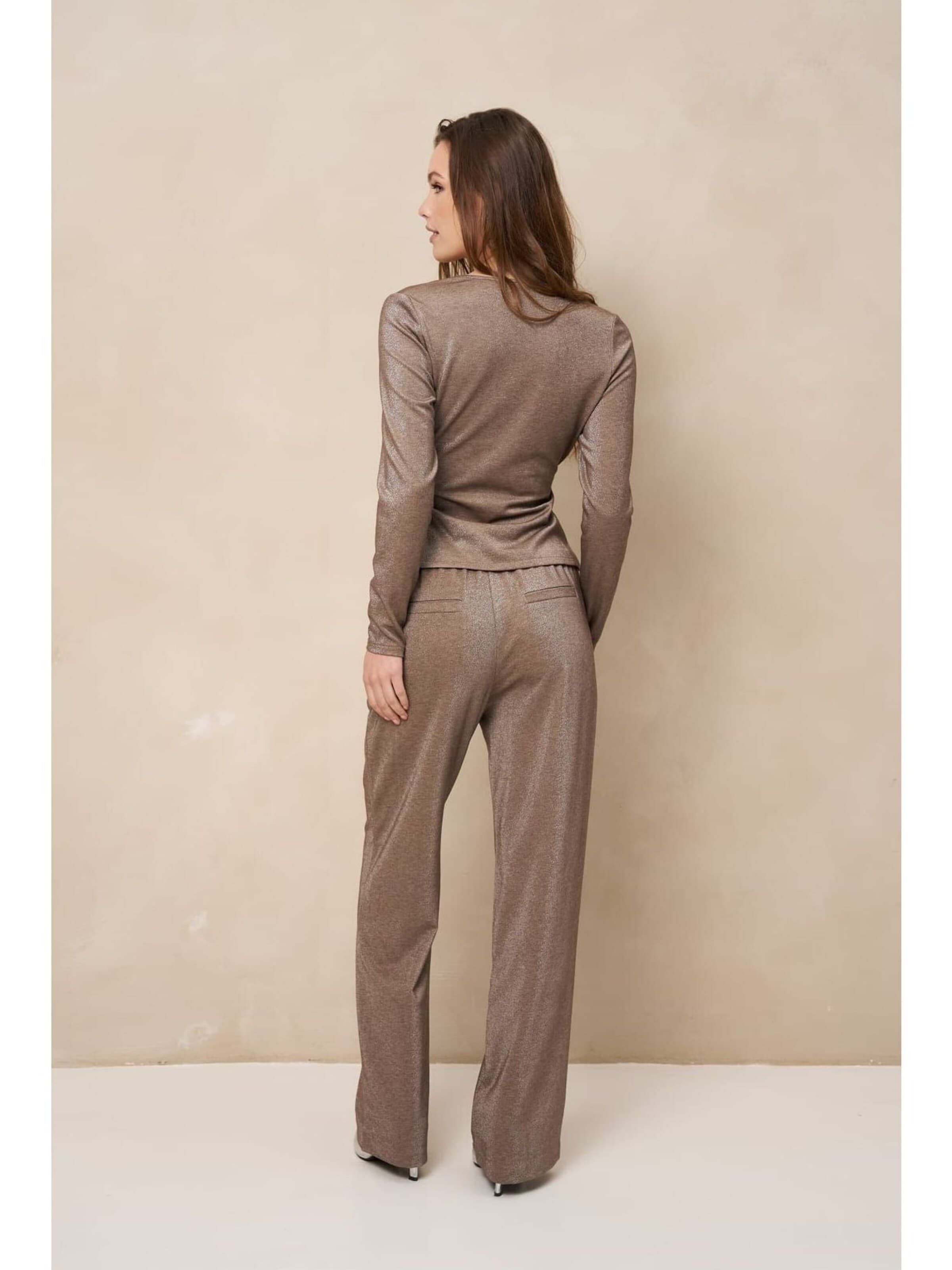LOFTY MANNER Top 'RJ06 - Top Jori - Wrap' in Grijs