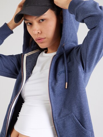 Giacca di felpa 'Essential' di Superdry in blu