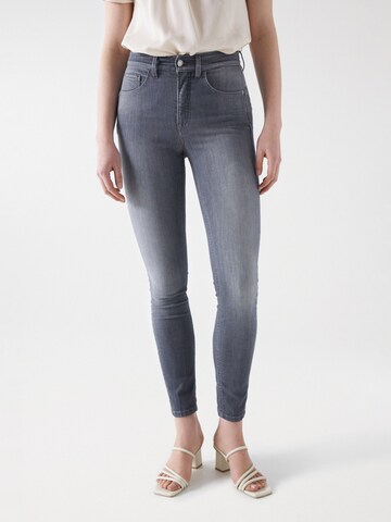 Salsa Jeans Skinny Jeans in Grijs: voorkant