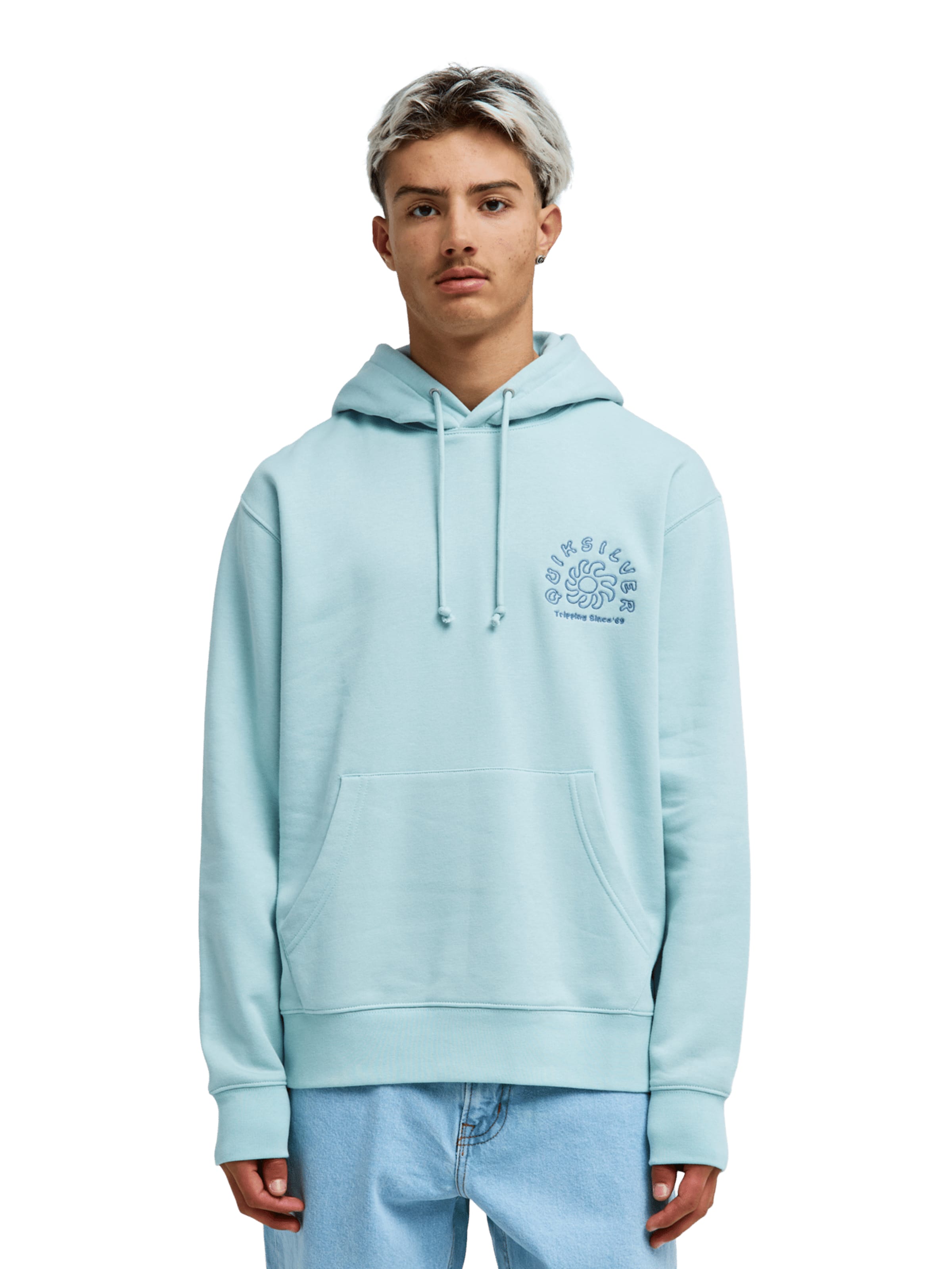 QUIKSILVER Sport sweatshirt 'Salt Water' i blå: framsida