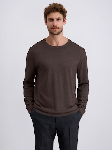 PIERRE CARDIN Trui in Bruin: voorkant