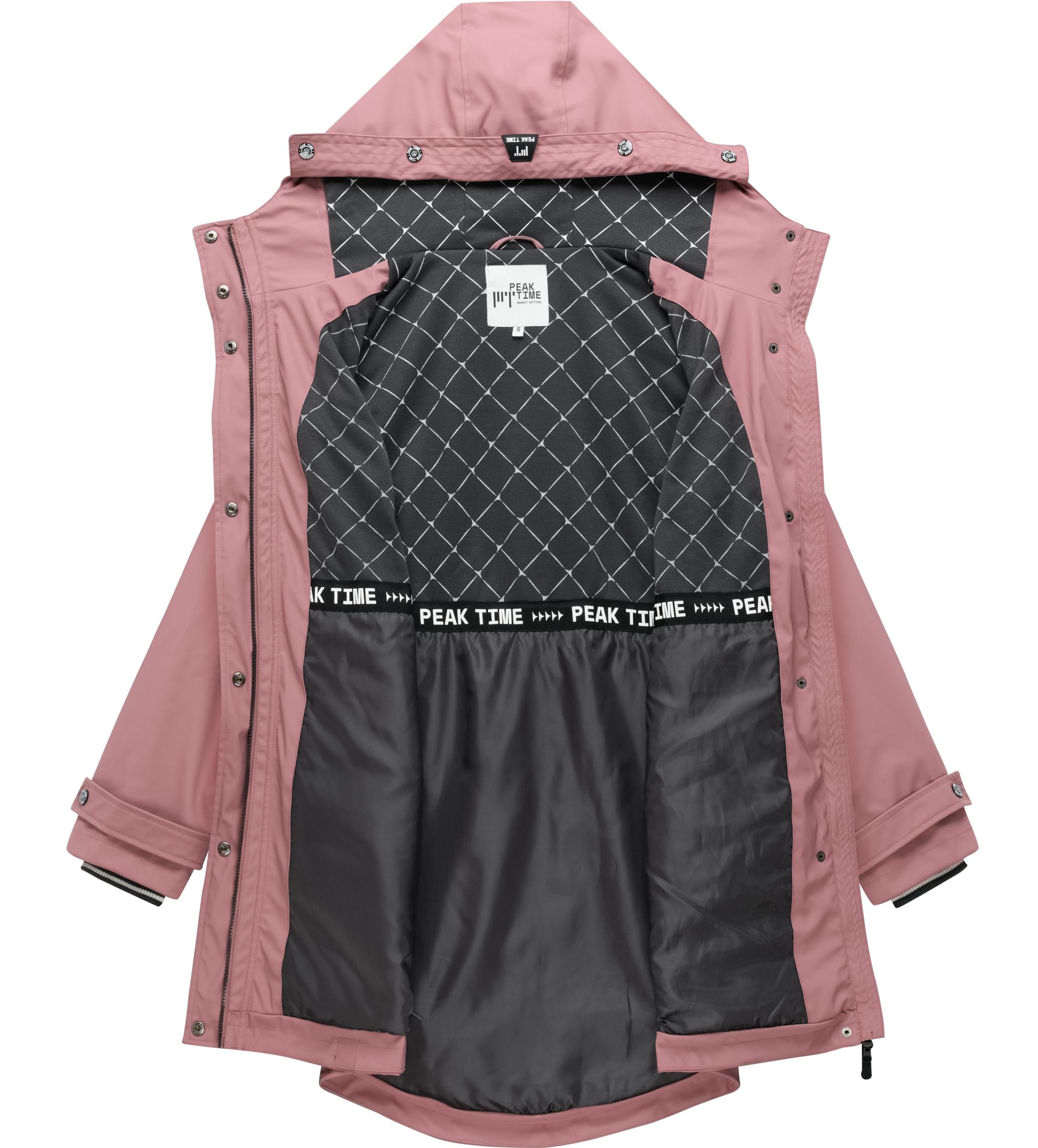 Peak Time Raincoat in Pink