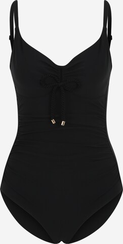 Chantelle Bustier Badeanzug in Schwarz: predná strana