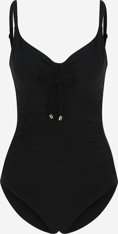 Bustier Maillot de bain Chantelle en noir : devant