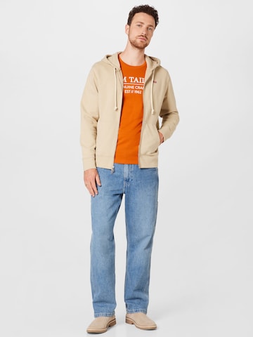 LEVI'S ® Regular Fit Sweatshirt 'Original Zip-Up Hoodie' in Beige