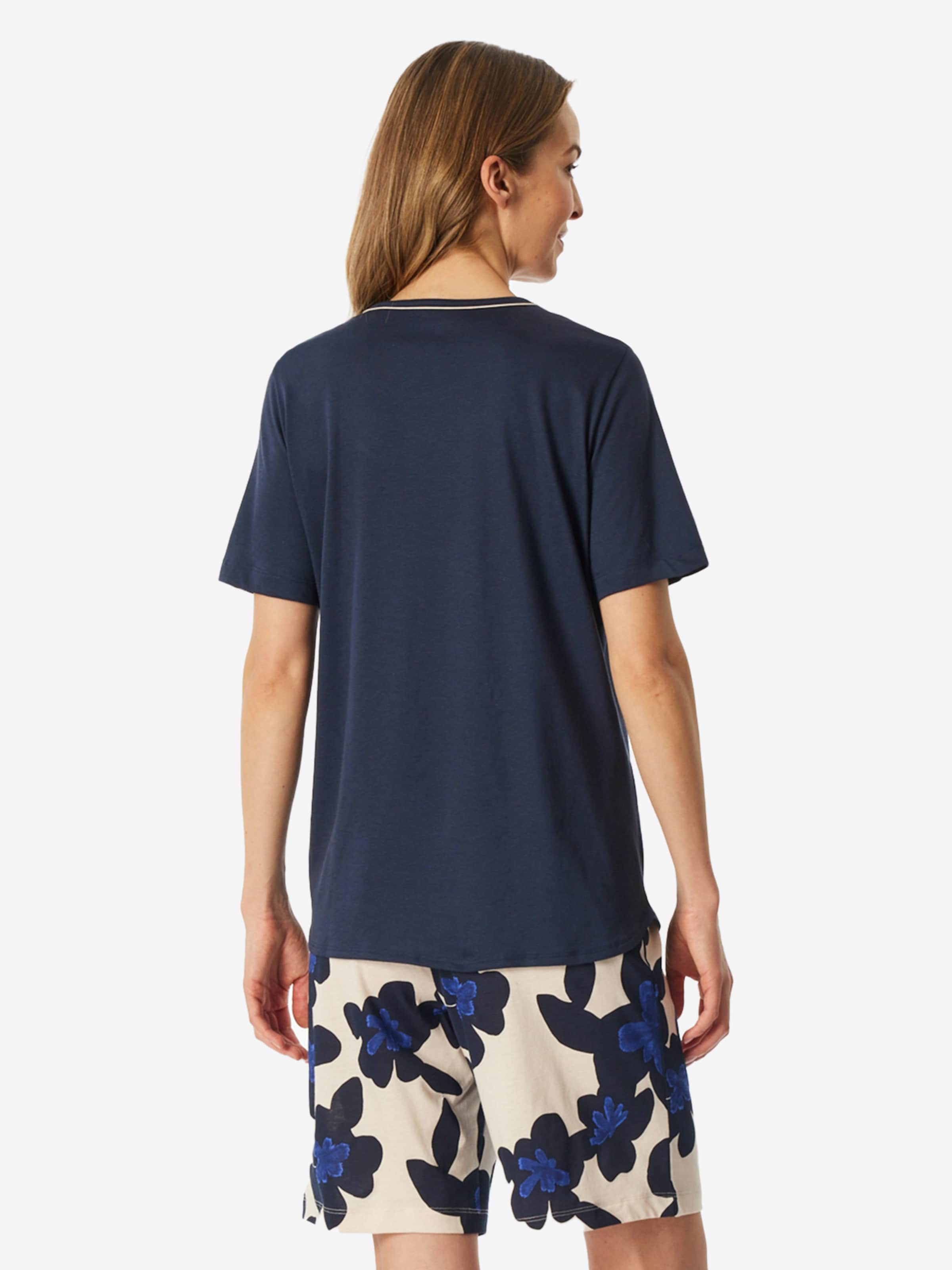 SCHIESSER - Pijama 'Comfort Nightwear ' en azul