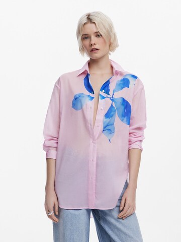 Chemisier Desigual en rose : devant
