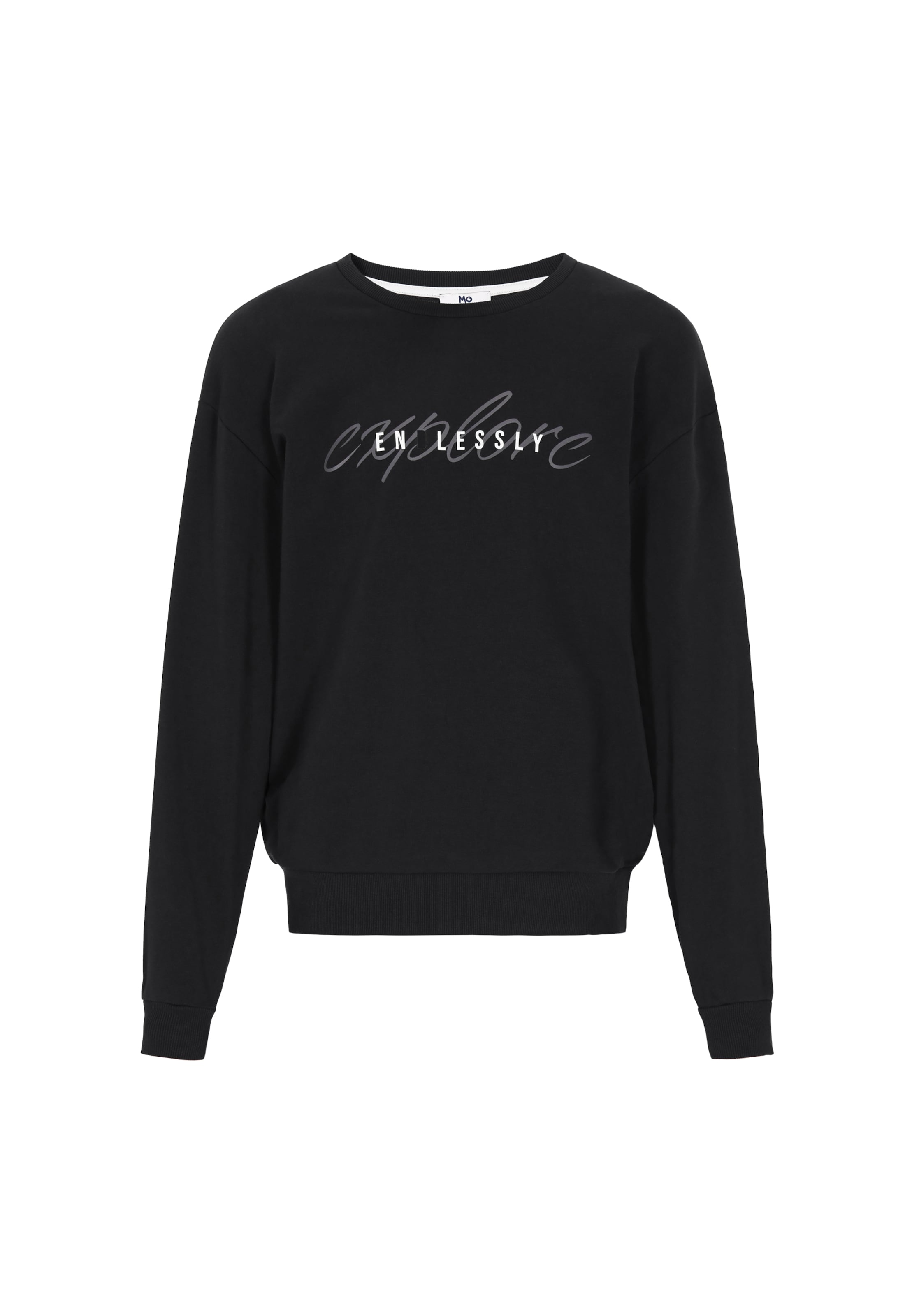 MO Collegepaita 'Back To School' värissä musta: etupuoli