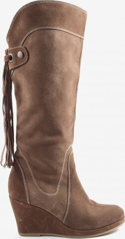 PESARO Plateau-Stiefel in 38 in Brown: front