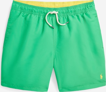 Polo Ralph Lauren Plavecké šortky 'TRAVLR' – zelená: přední strana