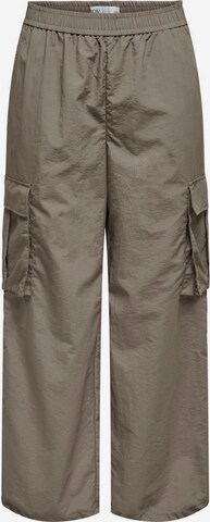 JDY Wide Leg Cargobukser i brun: forside