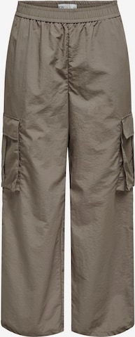 JDY Wide leg Cargo Pants in Brown: front