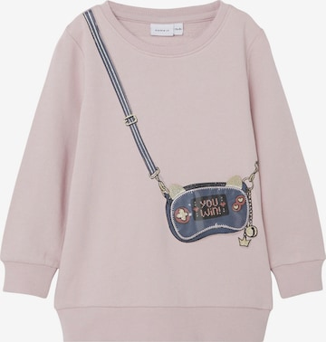 Sweat-shirt NAME IT en rose : devant