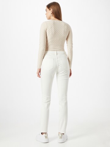 Coupe slim Jean 'Betsy' s.Oliver en blanc