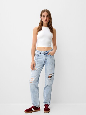 Bershka Regular Jeans in Blue