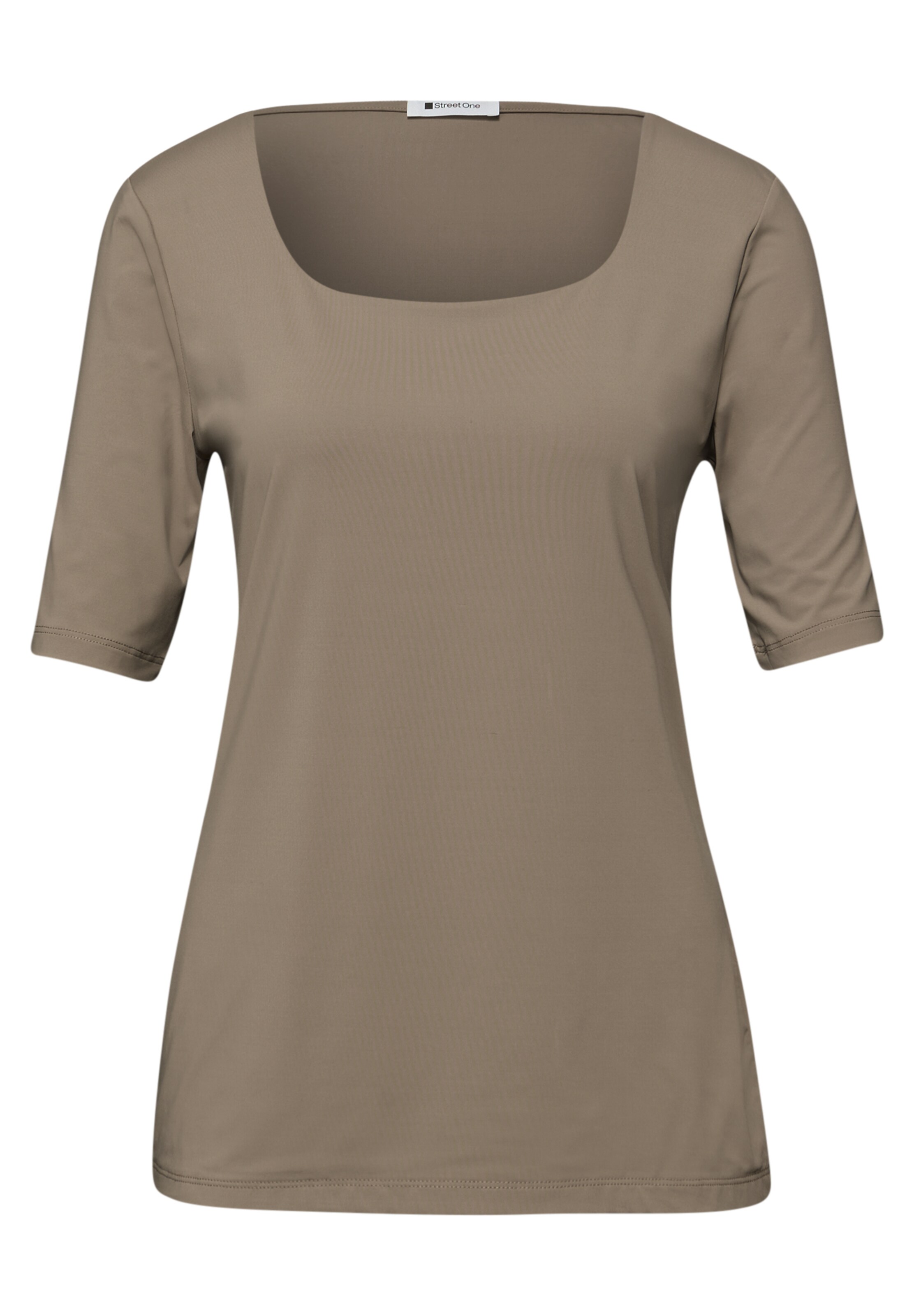 STREET ONE Shirt in Brown: front