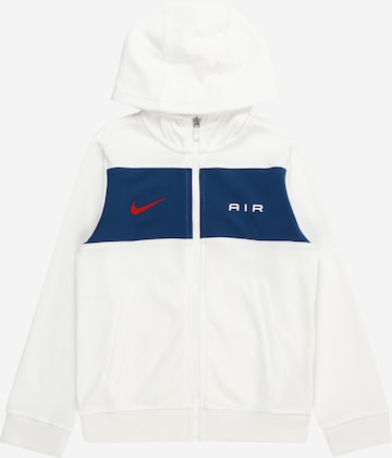 Nike Sportswear Ζακέτα φούτερ 'AIR' σε λευκό: μπροστά