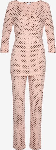 LASCANA Pajama in Beige: front