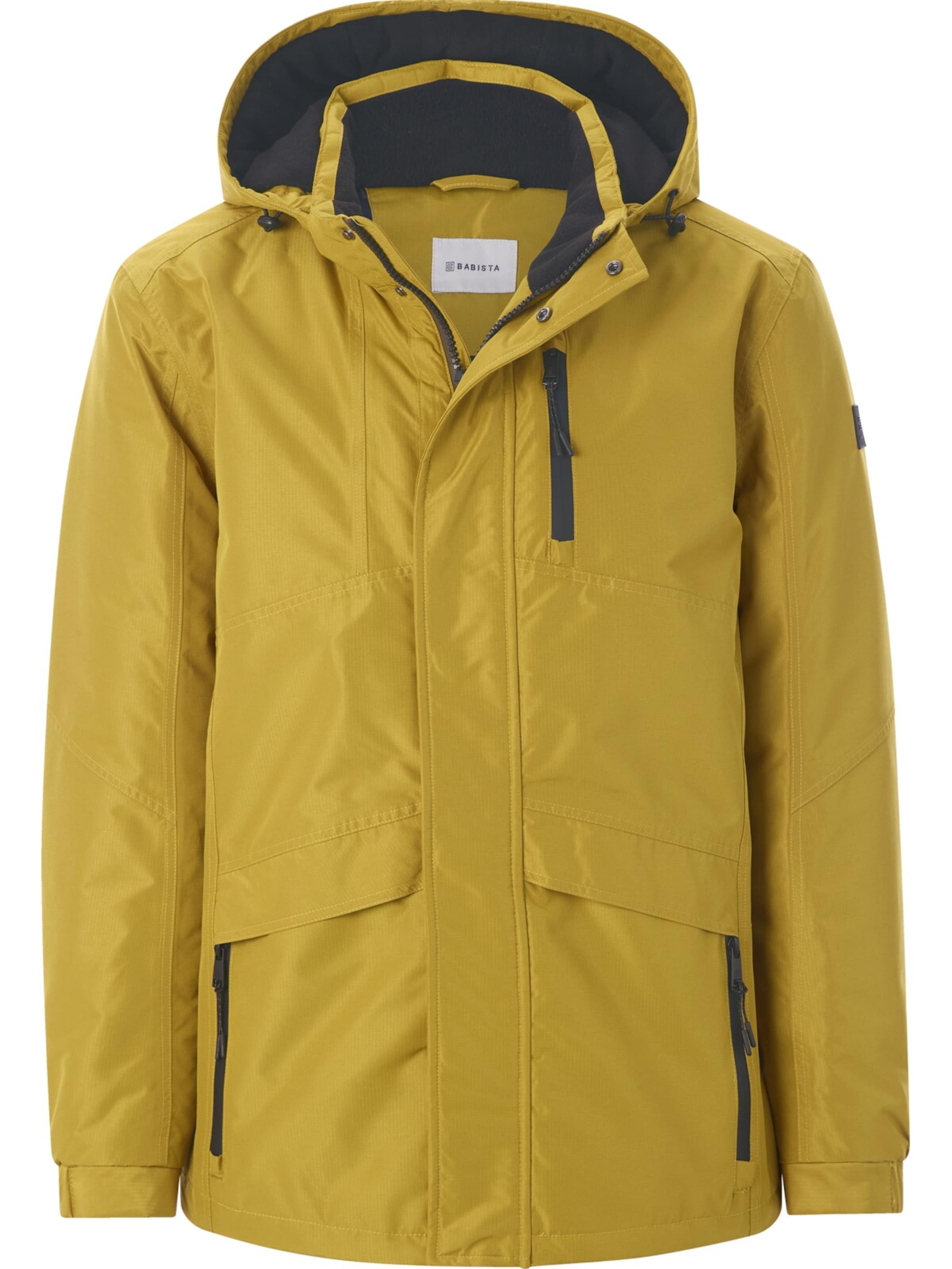 BABISTA Between-Season Jacket 'Alvinar' in Yellow: front
