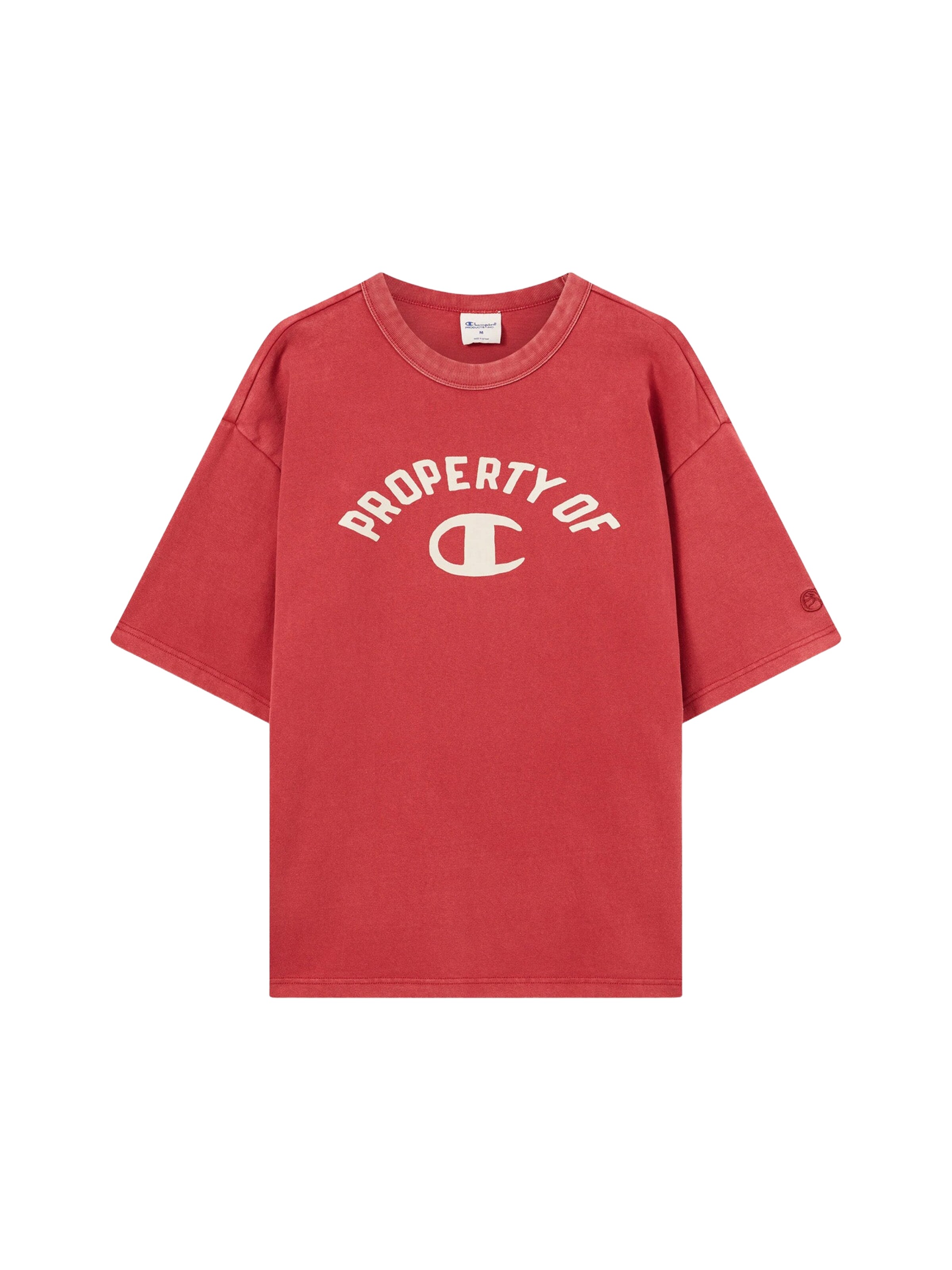 Maglietta Champion Authentic Athletic Apparel di colore avorio / melone, Visualizzazione prodotti