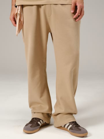 Alessandro Magno Loosefit Sporthose 'GINGER ROOT' in Beige: Vorderseite