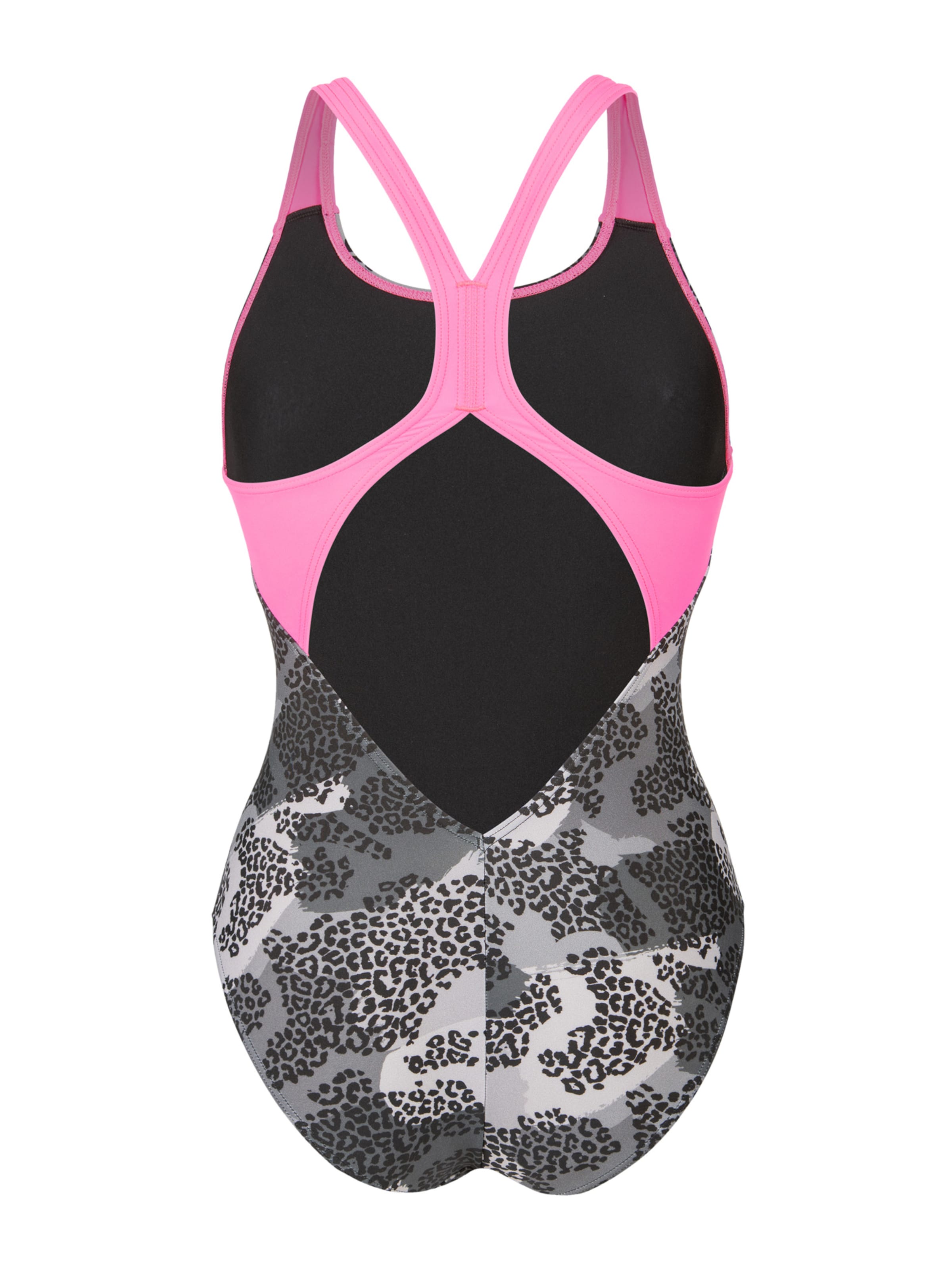 ARENA Bustier Enodelne kopalke 'CAMO V BACK' | črna barva
