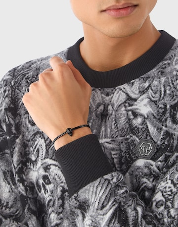 Braccialetto 'Linked' di Philipp Plein Jewellery in nero