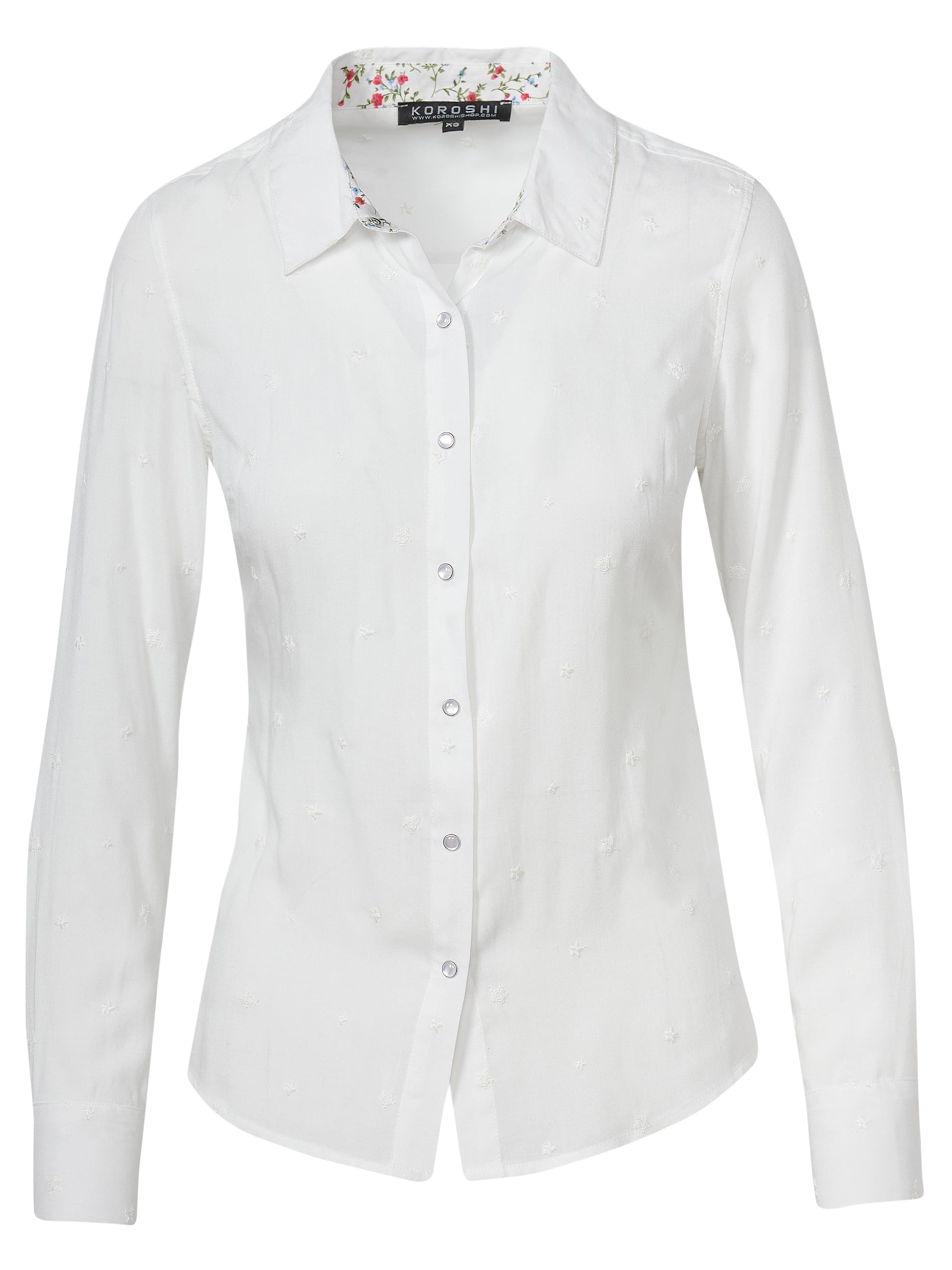 KOROSHI Blouse in White: front