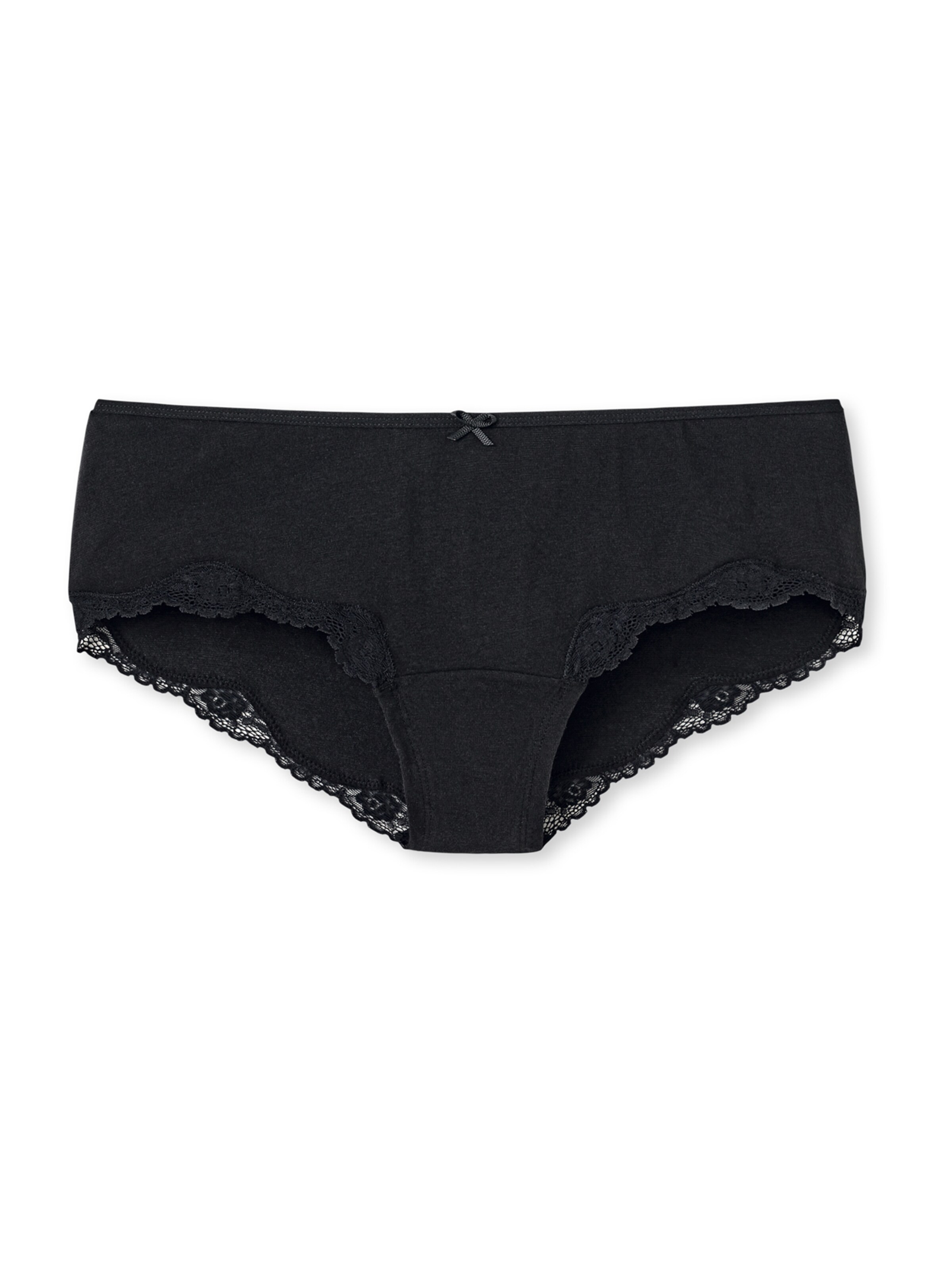 SCHIESSER Broekje 'Bikini Fit 'Pure Cotton' in Zwart: voorkant