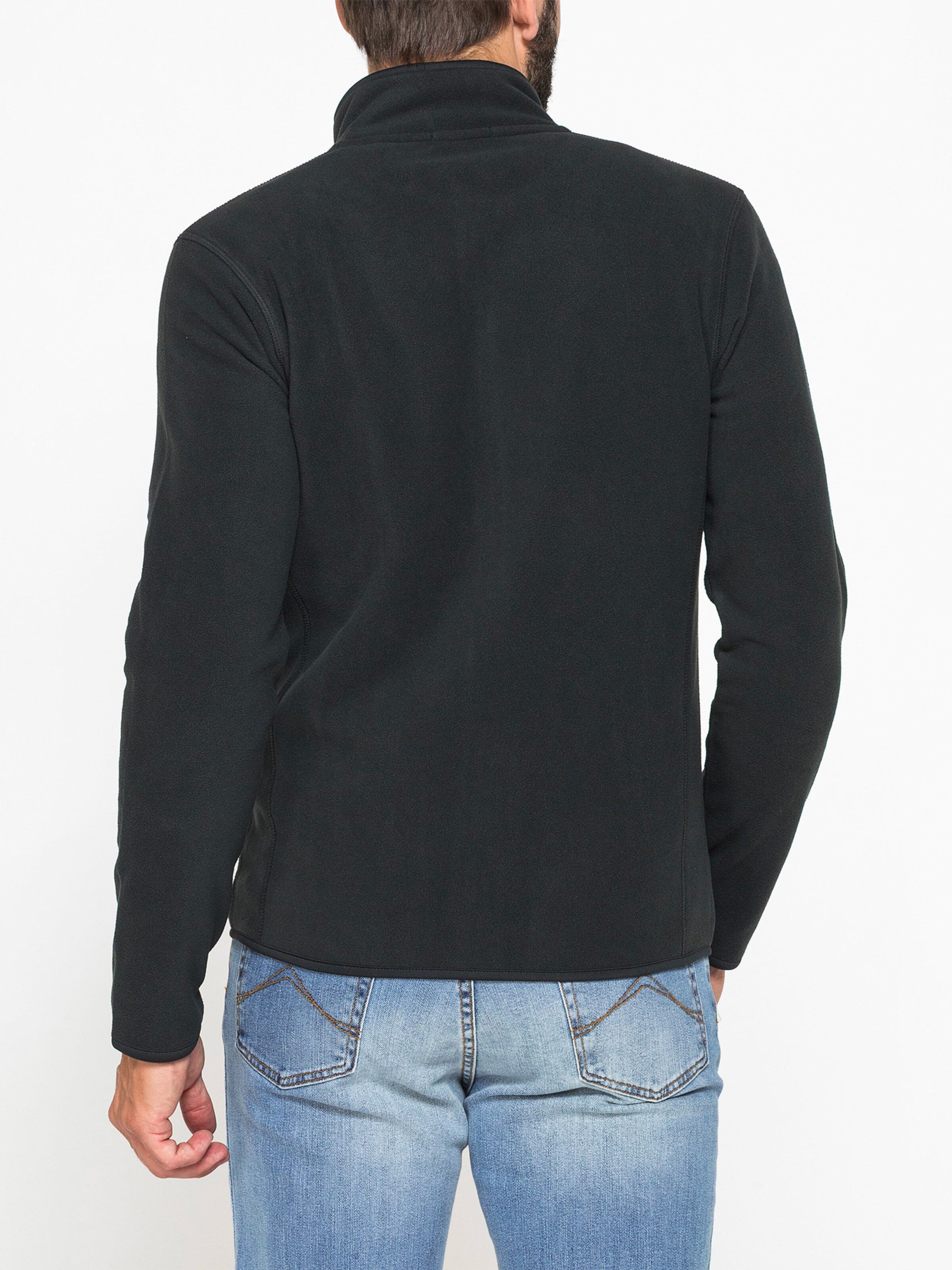 Carrera Jeans Fleece jacket 'Central Zip' in Green