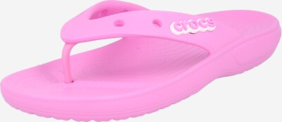 Crocs Zehentrenner in rosa / weiß, Produktansicht
