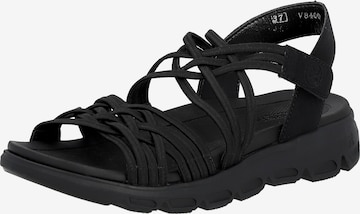 Rieker EVOLUTION Hiking Sandals 'Evolution' in Black: front