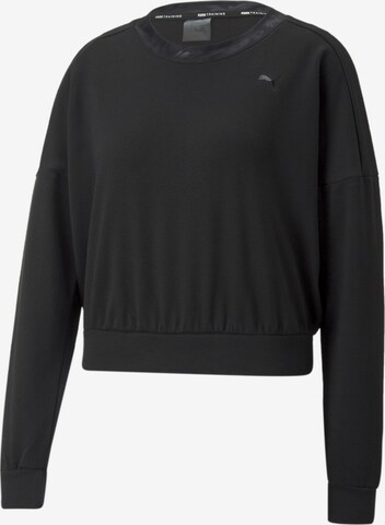 PUMA Sweatshirt 'Safari' in Black: front