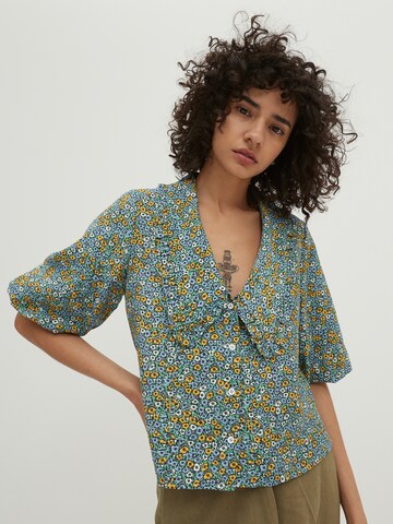 EDITED Bluse 'Selene' in Mischfarben: Vorderseite