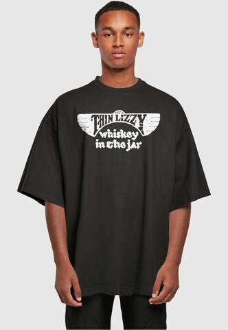 Merchcode Shirt 'Thin Lizzy - Whiskey Amended' in Zwart: voorkant