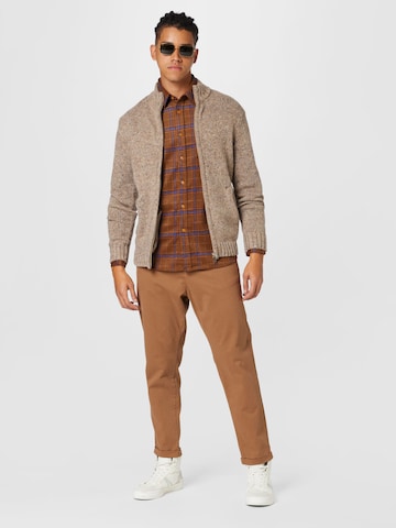 IMPERIAL Regular Chino Pants in Brown