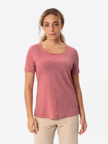 VAUDE Functioneel shirt 'Skomer II' in Rood: voorkant