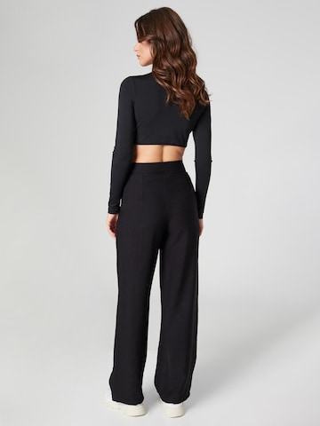 millane Wide leg Broek 'Merle' in Zwart