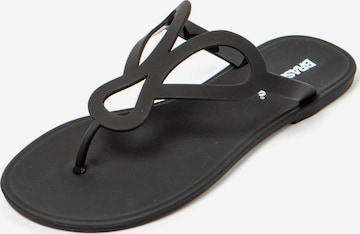 Brasileras - Zapatos para playa y agua 'Petra' en negro: frente