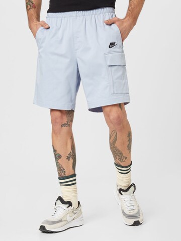 Nike Sportswear Normální Kalhoty – modrá: přední strana