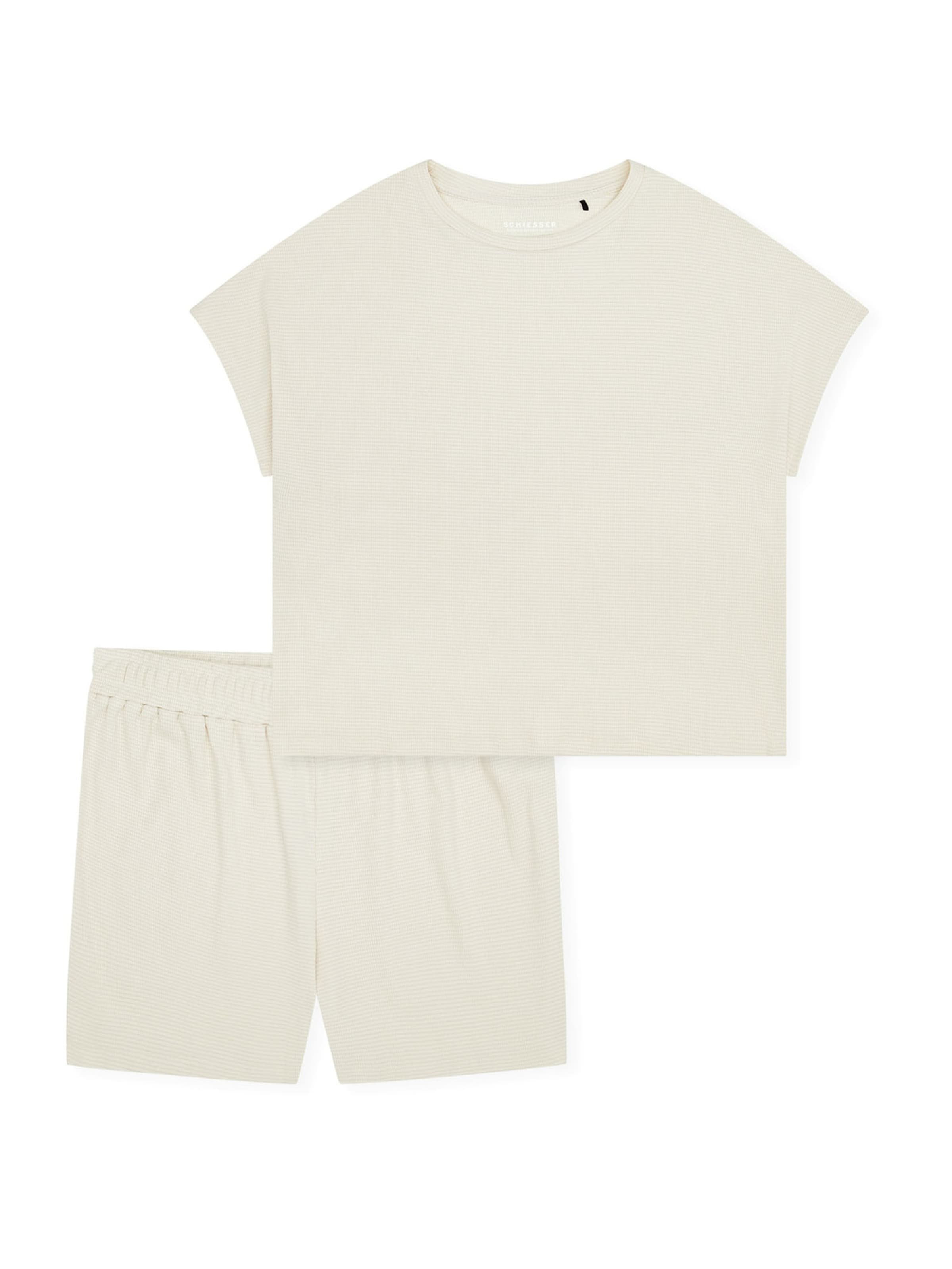 Pyjama 'Casual Feel' SCHIESSER en blanc : devant