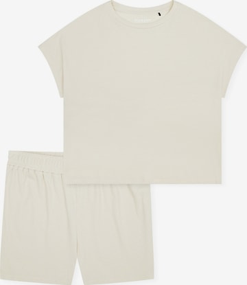 Pyjama 'Casual Feel' SCHIESSER en blanc : devant