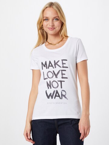 EINSTEIN & NEWTON Shirt 'No War' in Wit: voorkant