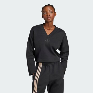 ADIDAS ORIGINALS - Sudadera en negro: frente