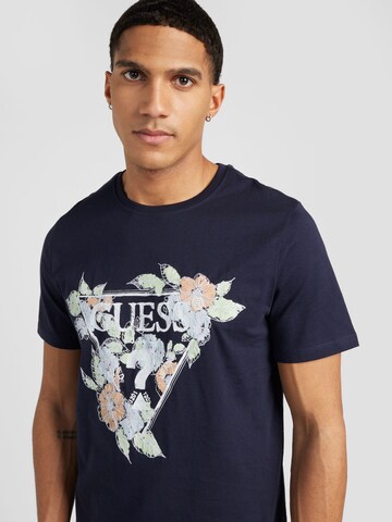 T-Shirt GUESS en bleu