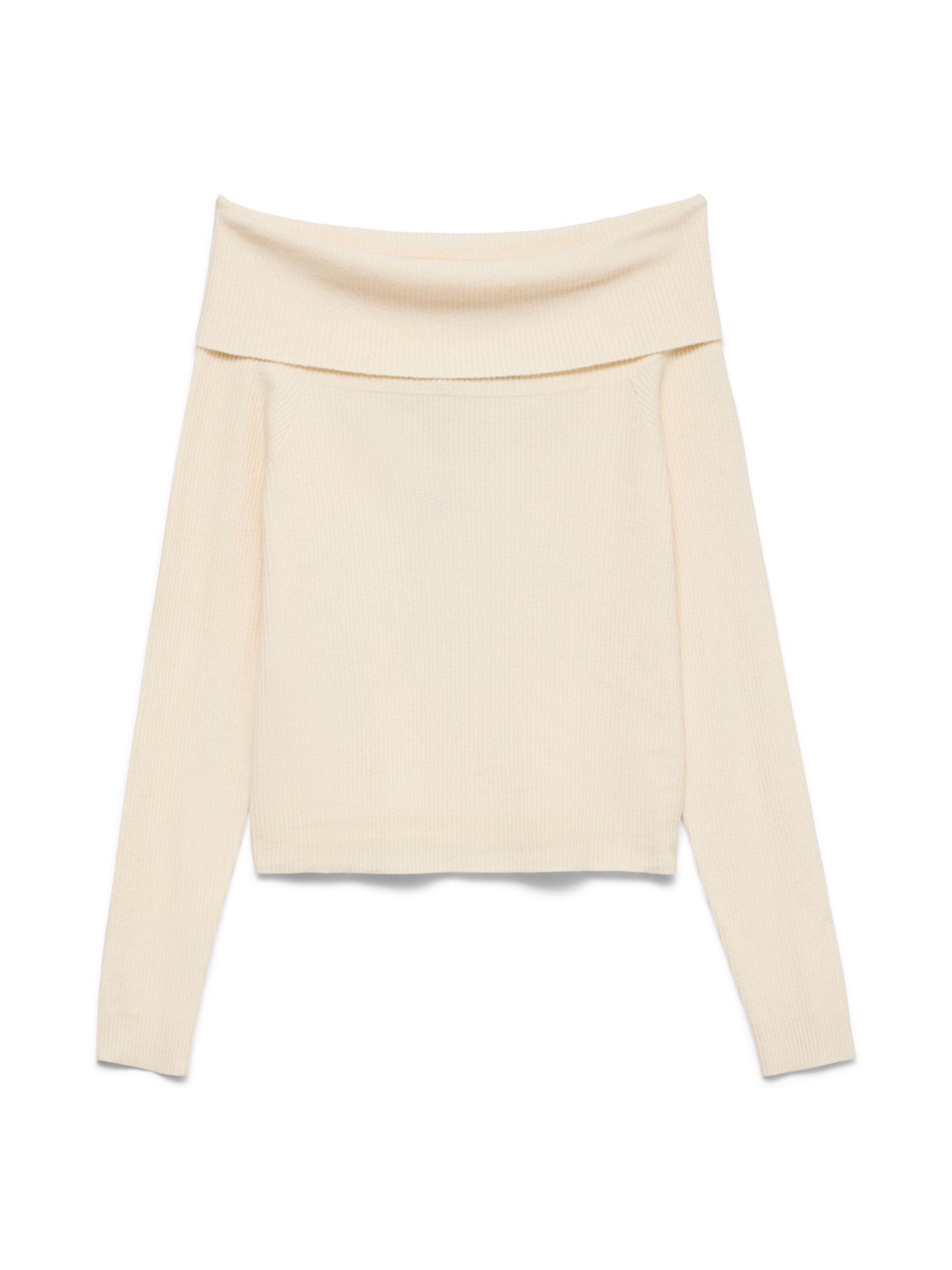 VERO MODA Pull-over 'VMERIS' en blanc, Vue avec produit