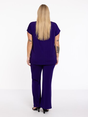 Yoek Boot cut Pants in Purple