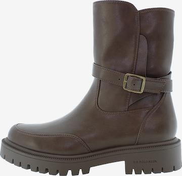U.S. POLO ASSN. Boots 'KARMA012WDY1' in Braun: Vorderseite