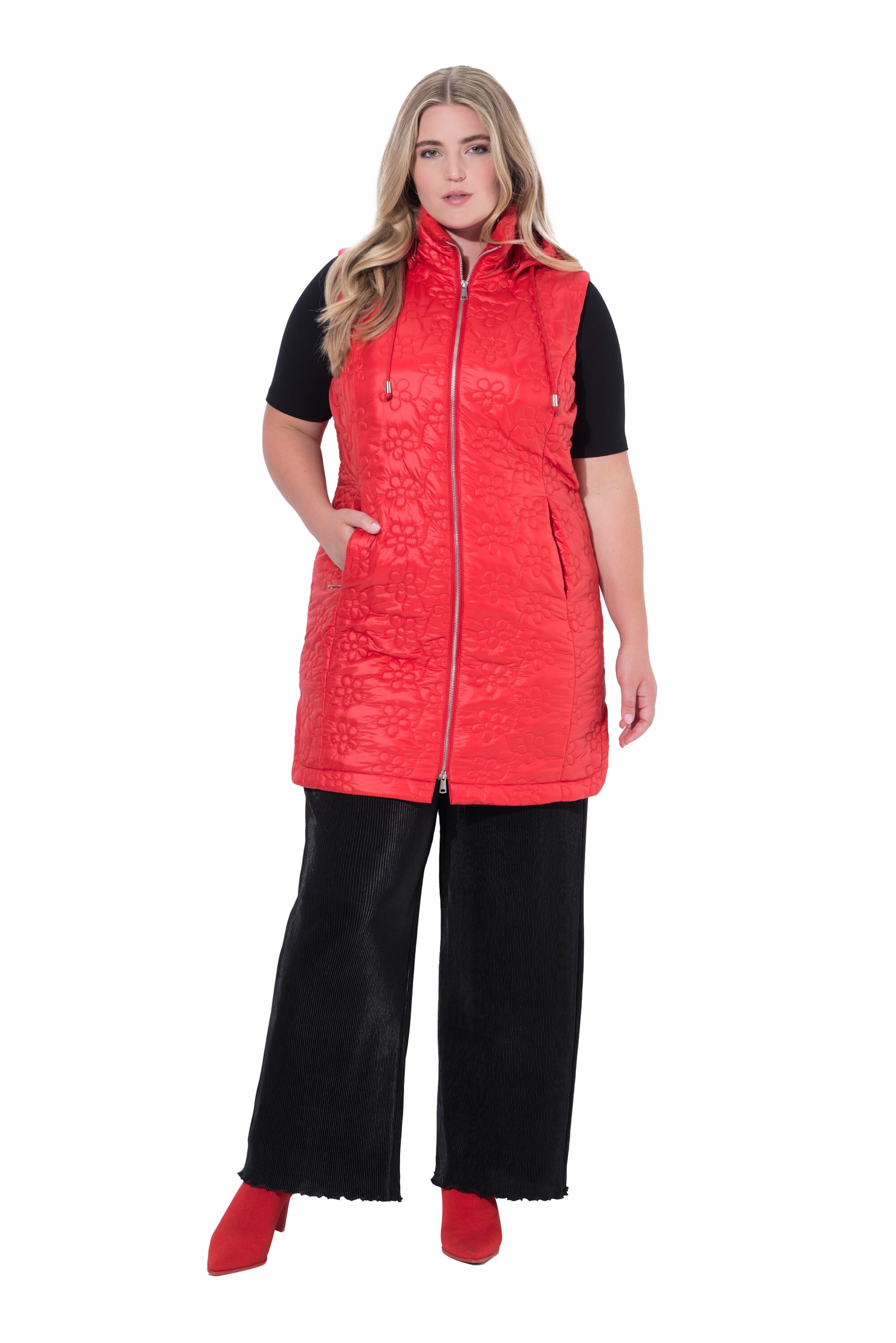 MIAMODA Weste in Rot: Vorderseite