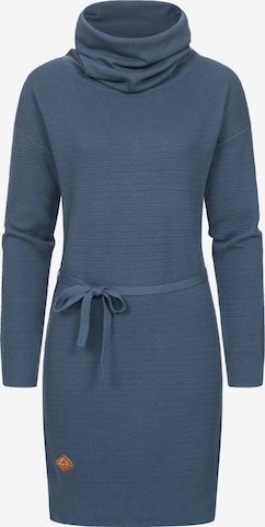 Ragwear Gebreide jurk 'Babett' in Blauw: voorkant